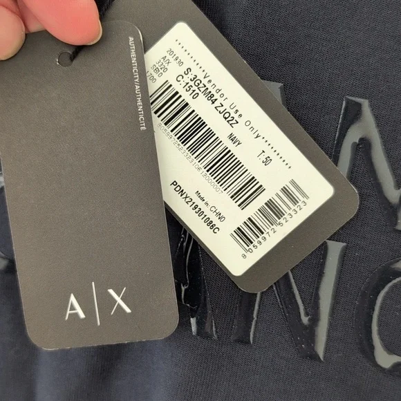 Armani Exchange Charcoal Crewneck Sweatshirt - Picture 3 of 7